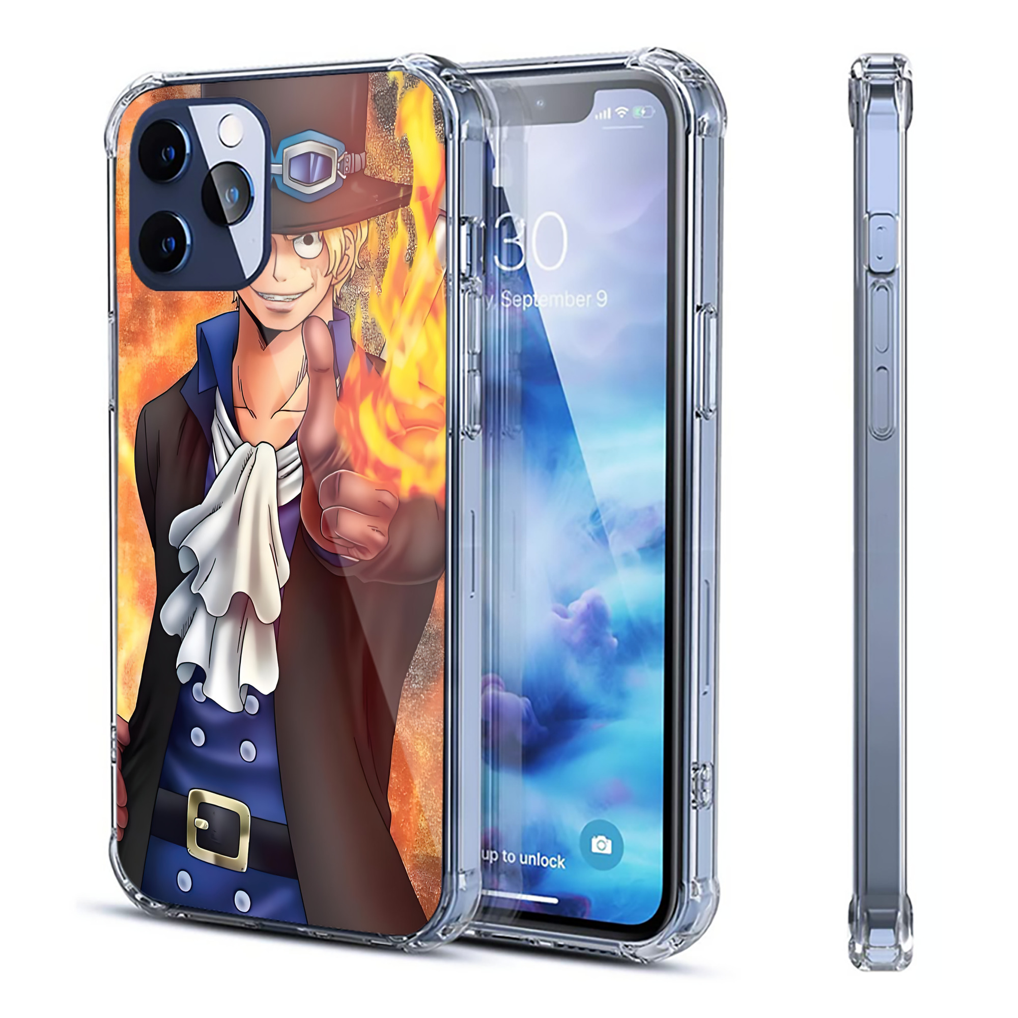 ワンピース ONE PIECE 【iPhone 12シリーズ対応】透明スマホケース（クリアソフトケース）